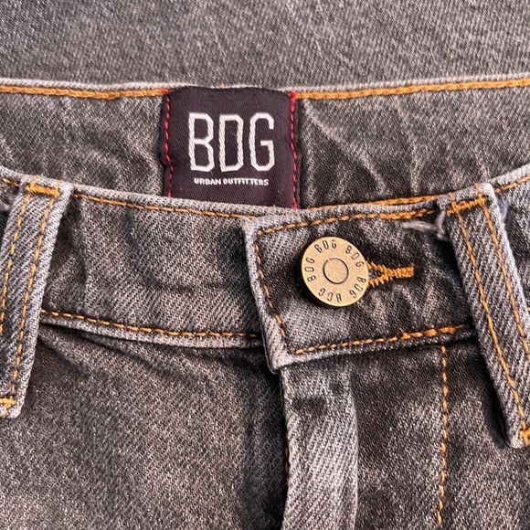 BDG Urban Outfitters Washed Black A-WIDE LEG  high Rise grunge baggy Jeans SZ 28 - Picture 5 of 7